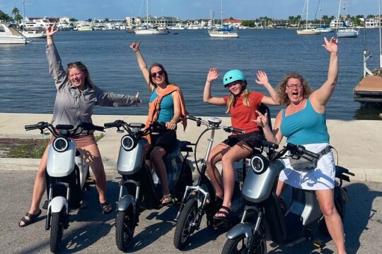 Naples Florida Electric Moped Tour - Family Fun - Easy to Ride